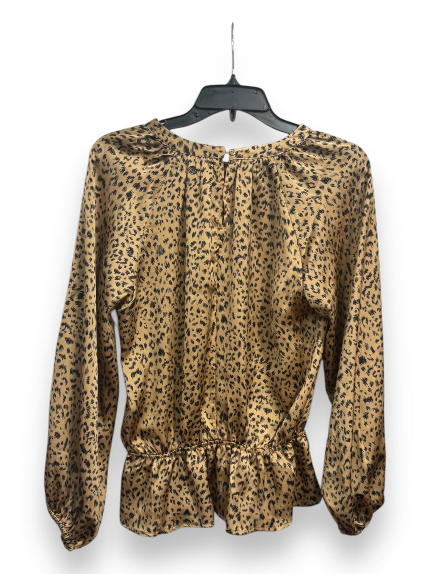 Blouse Long Sleeve By Clothes Mentor In Animal Print, Size: S