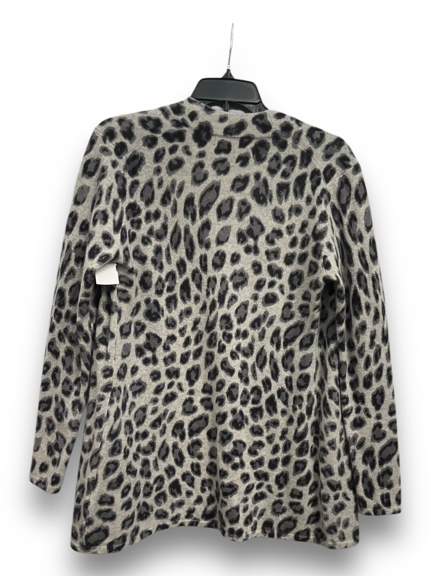 Sweater Cardigan Cashmere By Charter Club In Animal Print, Size: S