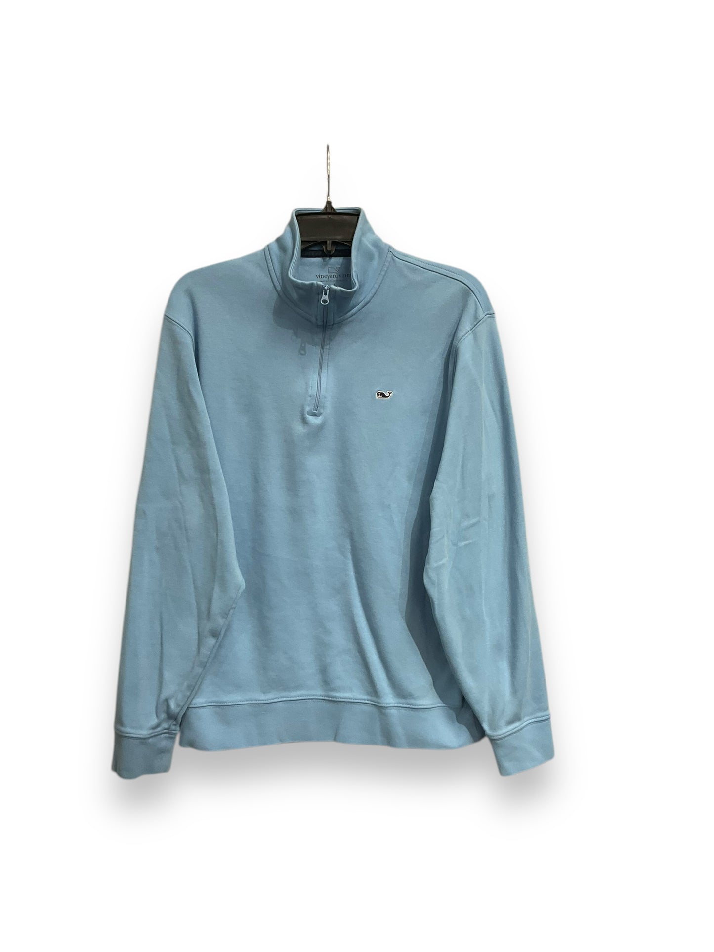 Athletic Top Long Sleeve Collar By Vineyard Vines In Blue, Size: L