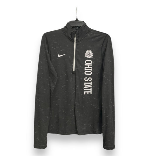 Athletic Top Long Sleeve Collar By Nike Apparel  Size: M