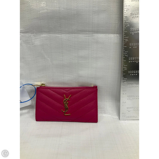 Id/card Holder Luxury Designer By Yves Saint Laurent, Size: Small