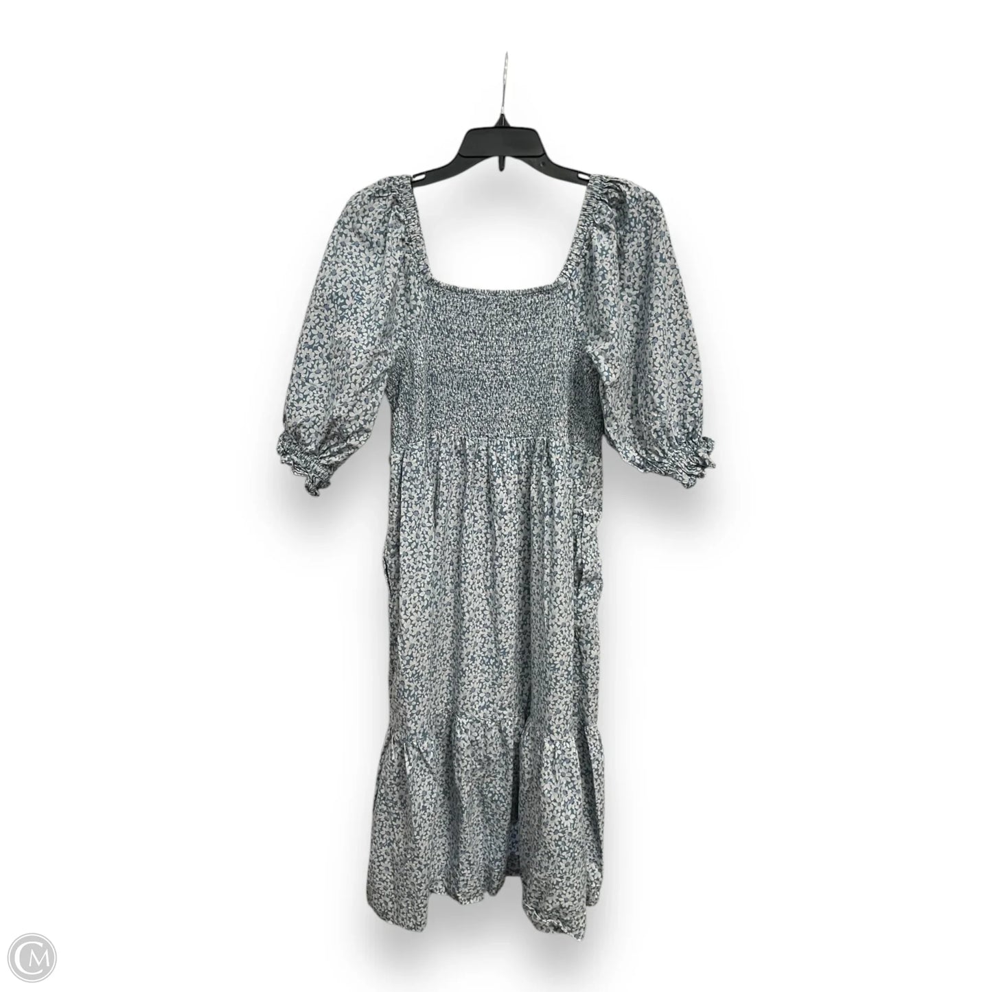 Dress Casual Midi By Madewell In Blue, Size: L