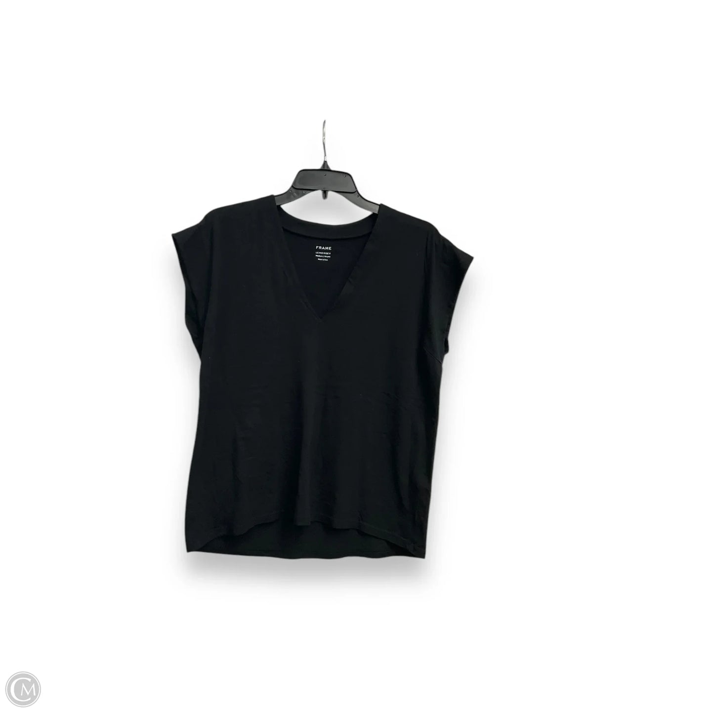 Top Sleeveless By Frame In Black, Size: M