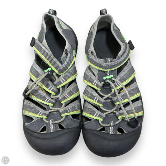 Shoes Athletic By Keen In Green & Grey, Size: 6