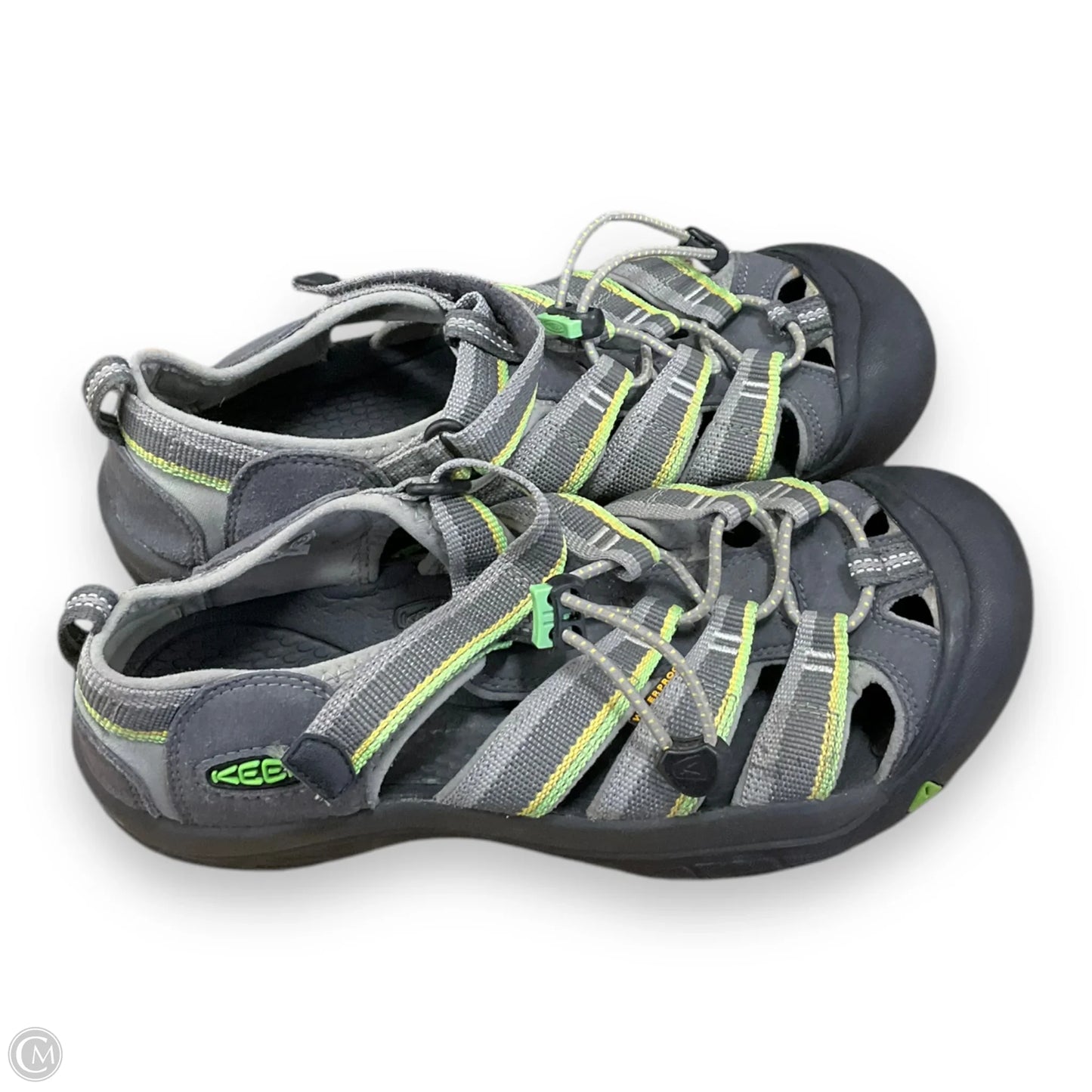 Shoes Athletic By Keen In Green & Grey, Size: 6