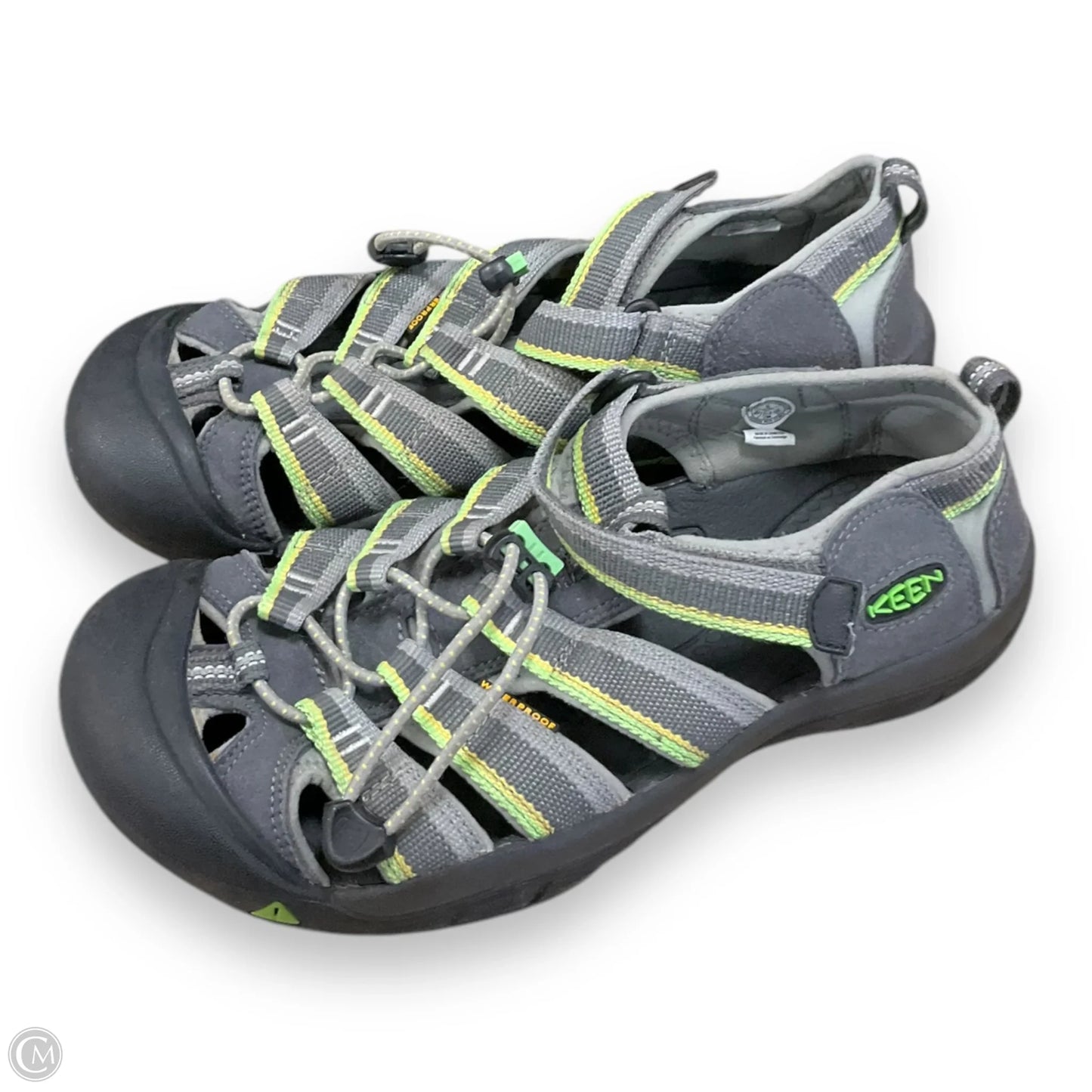 Shoes Athletic By Keen In Green & Grey, Size: 6