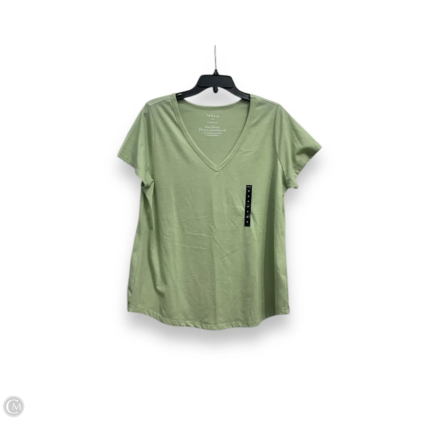 Top Short Sleeve By Torrid In Green, Size: L