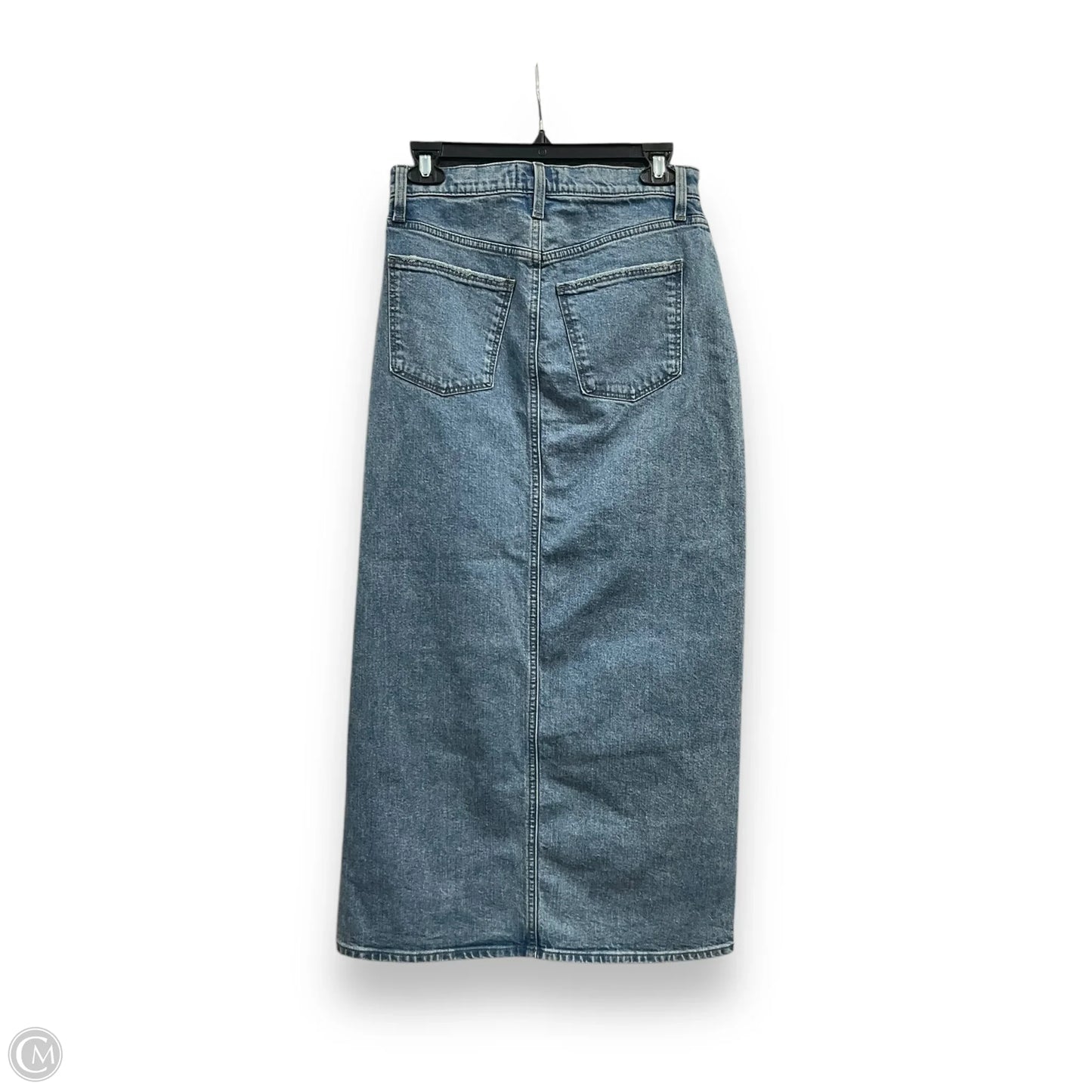 Skirt Midi By Universal Thread In Blue Denim, Size: S