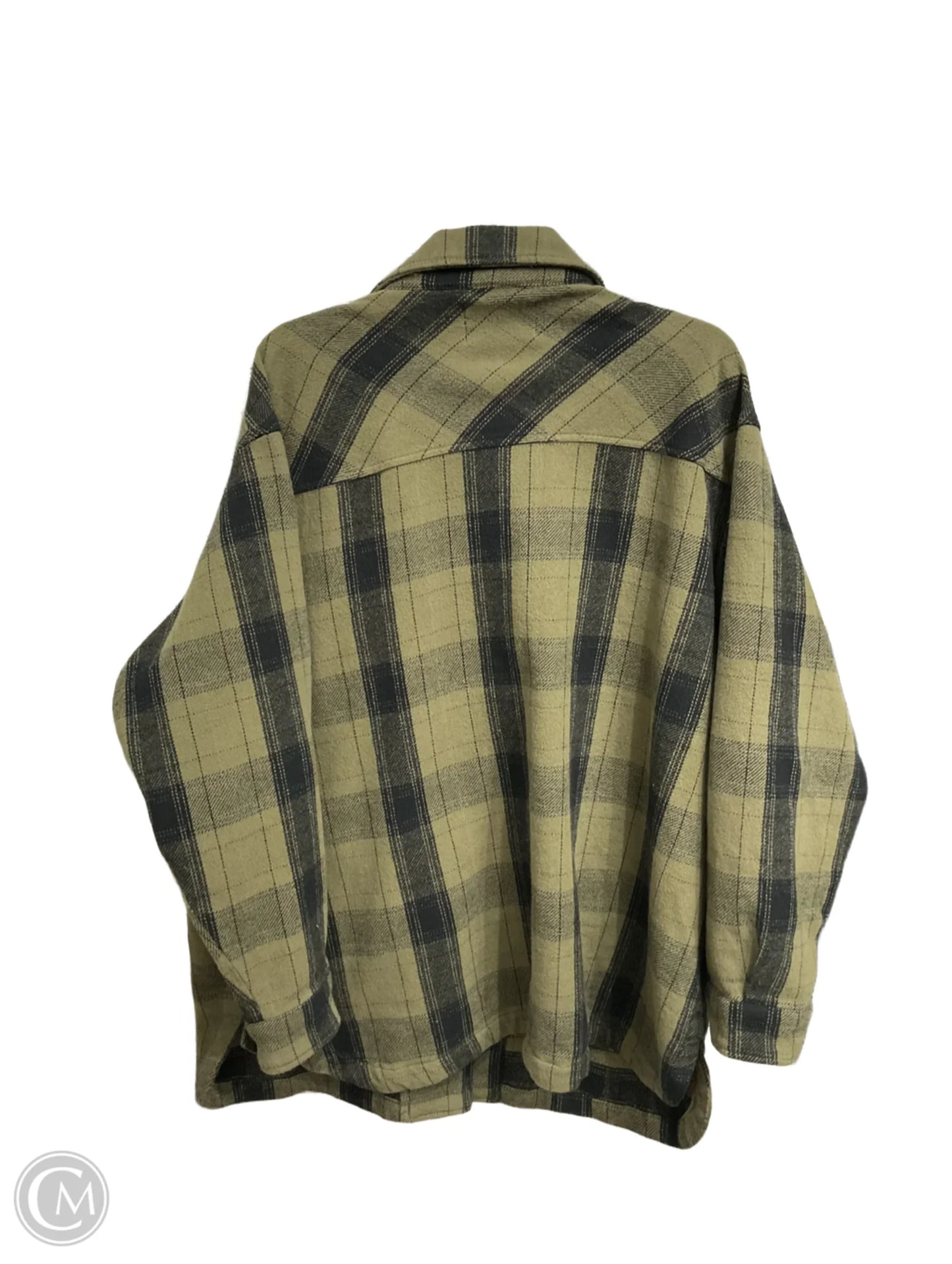 Jacket Shirt By Lucky Brand In Green, Size: Xl