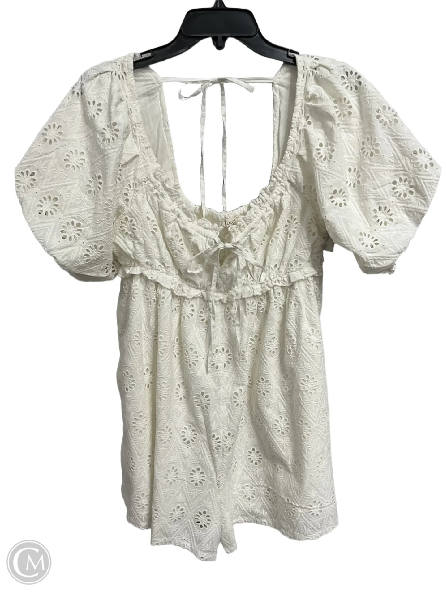 Romper By Pilcro In Cream, Size: M