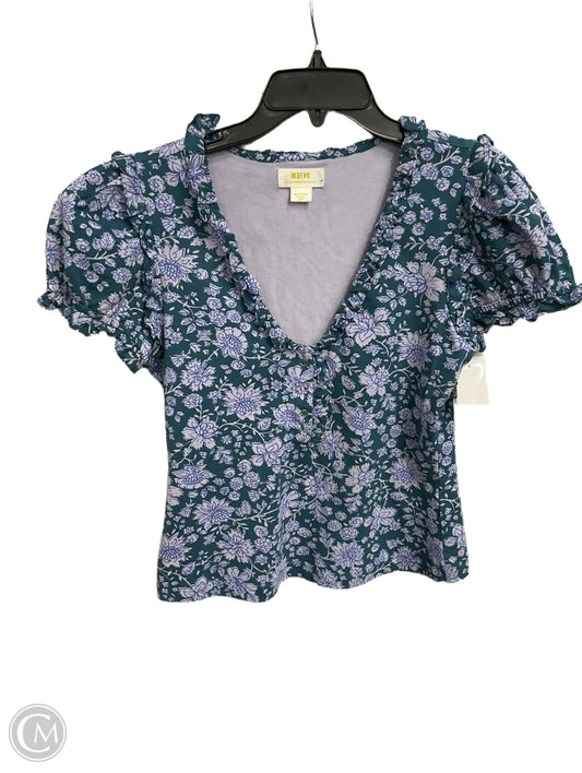 Top Short Sleeve By Maeve In Floral Print, Size: M