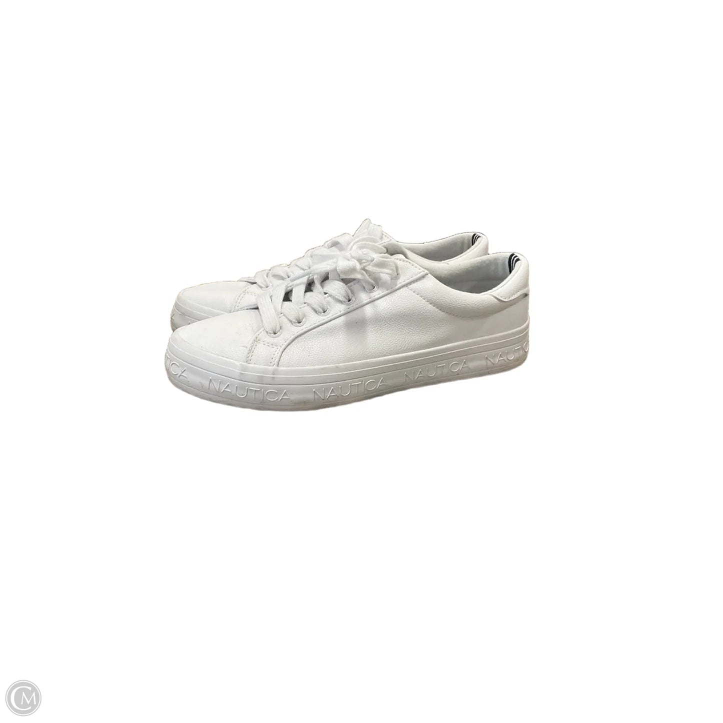 Shoes Sneakers By Nautica In White, Size: 9