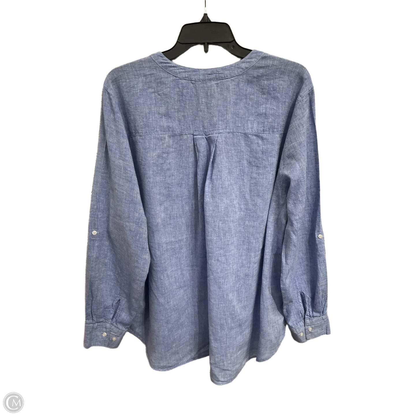 Top Long Sleeve By Lane Bryant In Blue, Size: Xl