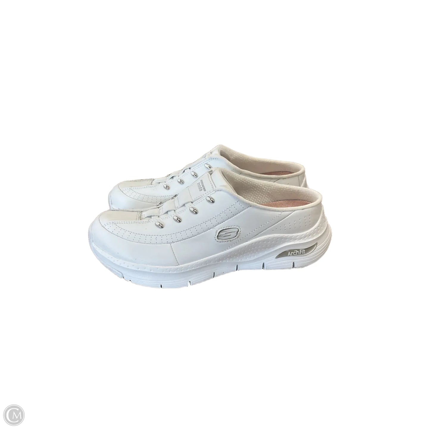 Shoes Flats By Skechers In White, Size: 7.5