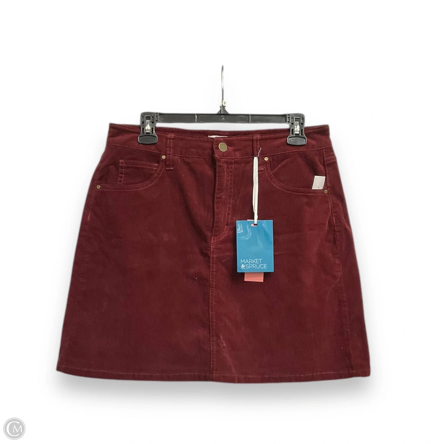 Skirt Mini & Short By Market & Spruce In Maroon, Size: M