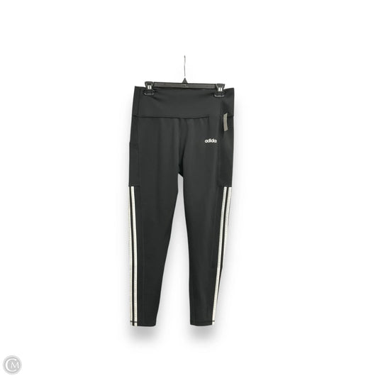 Athletic Leggings By Adidas In Black, Size: L