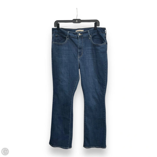 Jeans Boot Cut By Levis In Blue Denim, Size: 18