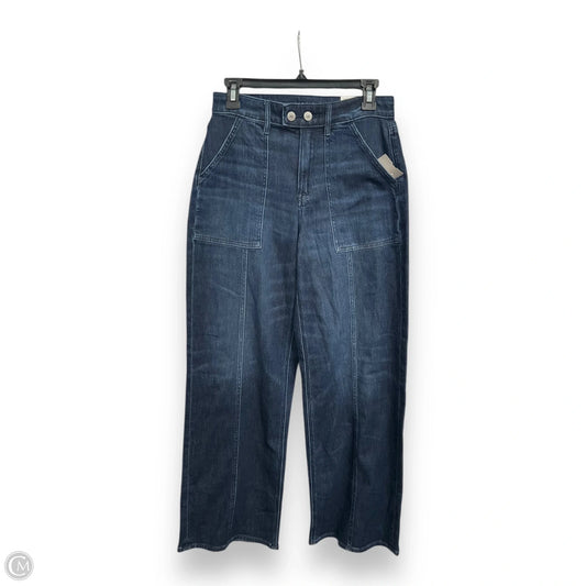 Jeans Wide Leg By American Eagle In Blue Denim, Size: 2