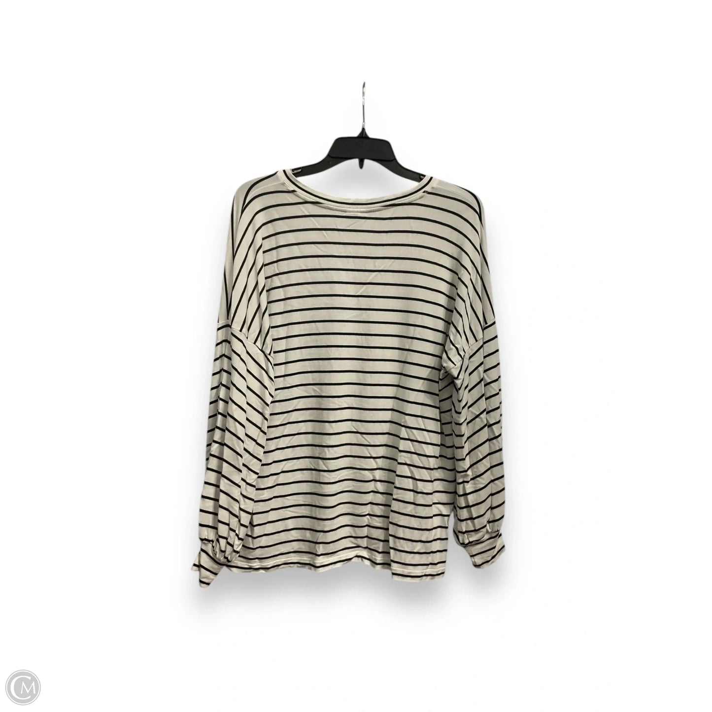 Top Long Sleeve By Cabi In Striped Pattern, Size: S