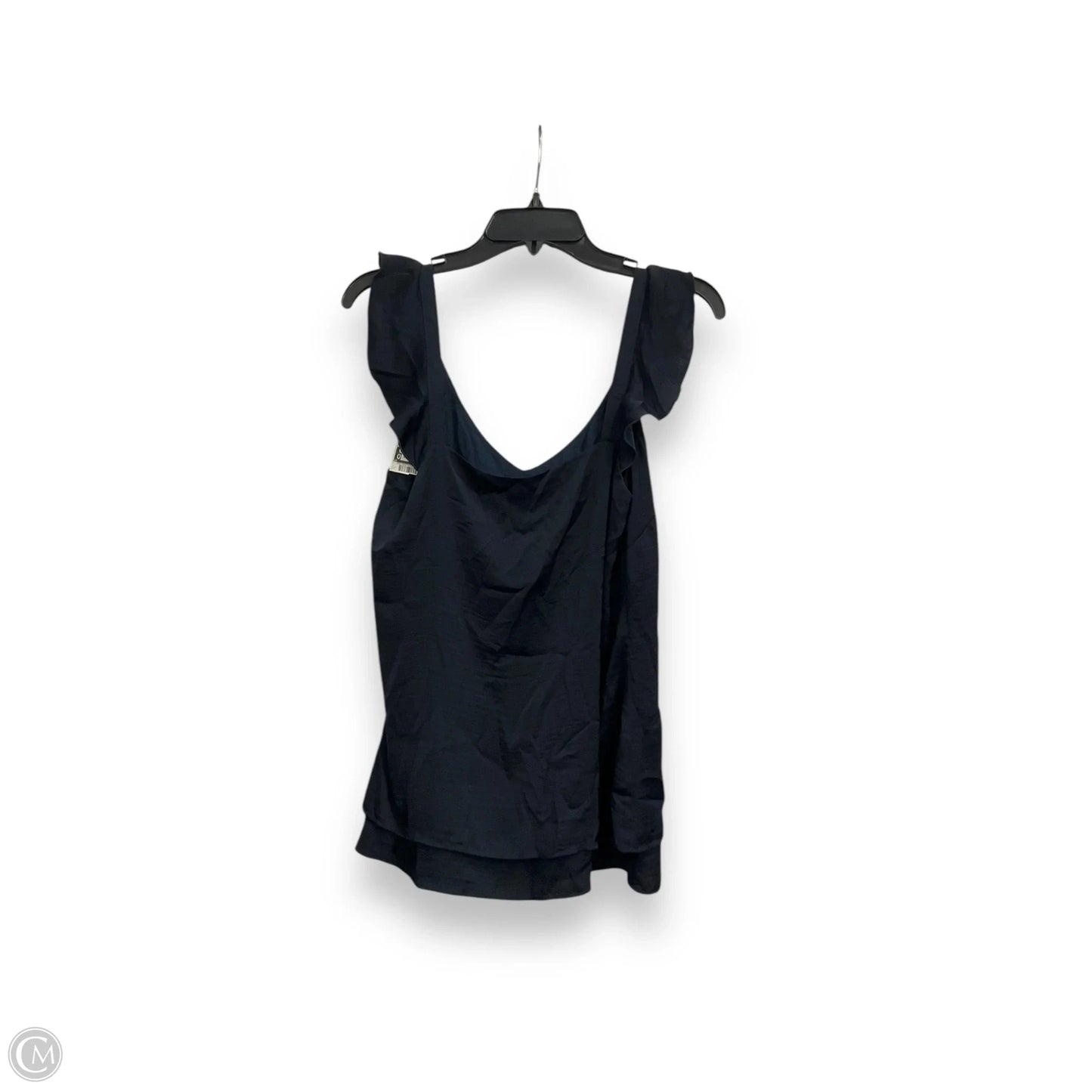 Blouse Sleeveless By Cabi In Navy, Size: M