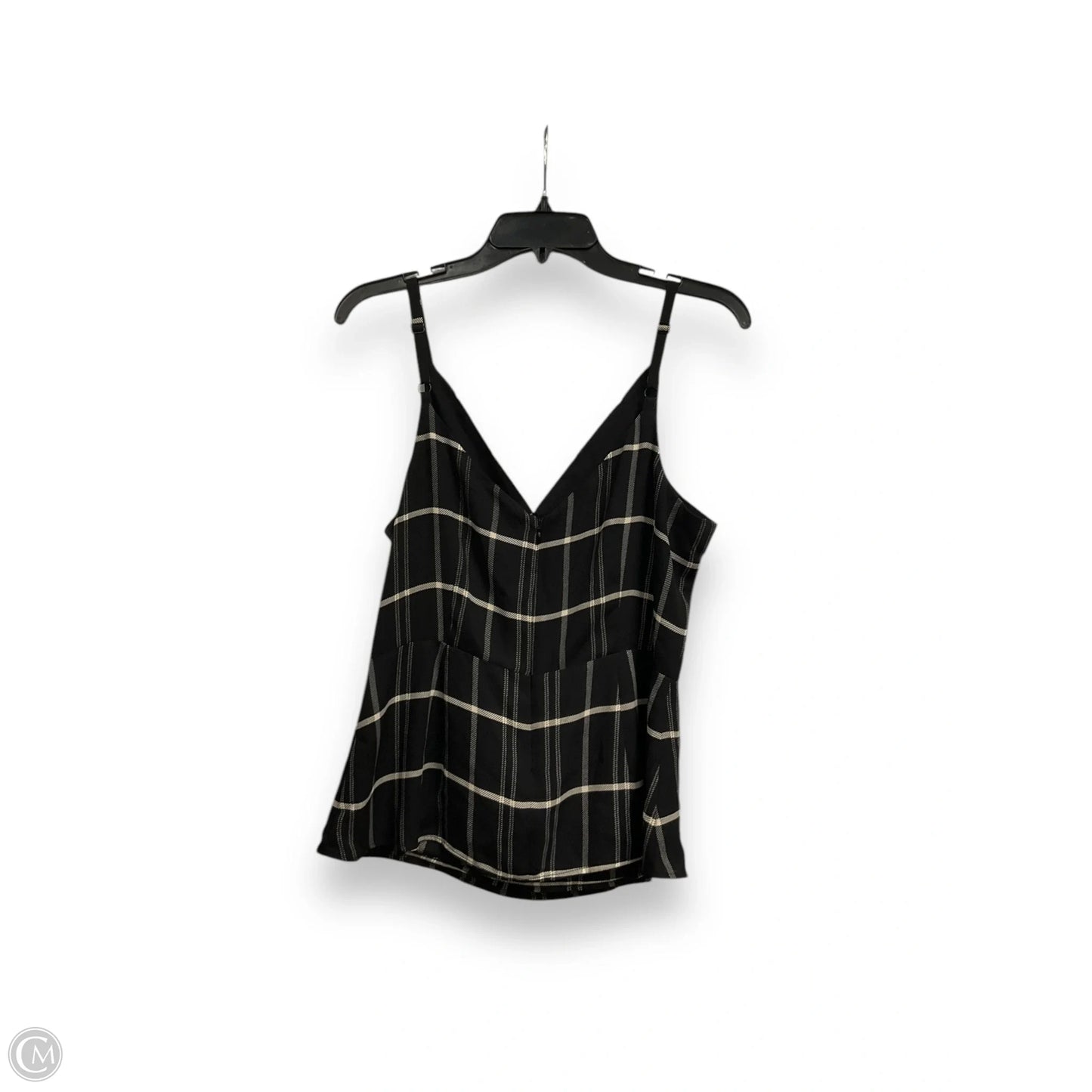 Tank Top By Cabi In Plaid Pattern, Size: S