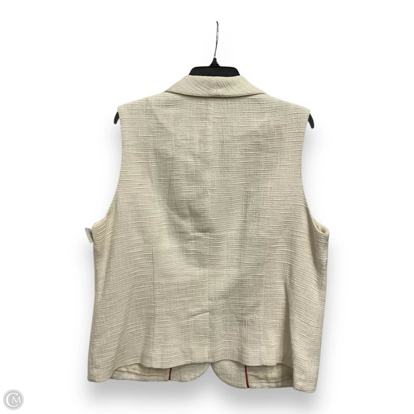 Vest Other By Coldwater Creek In Cream, Size: Xl