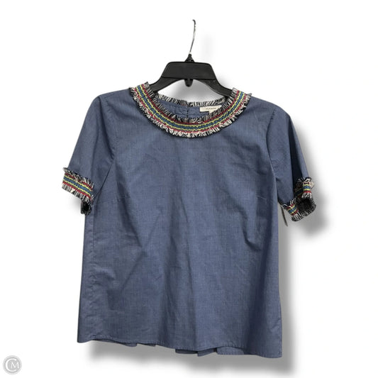 Top Short Sleeve By Pleione In Blue, Size: Xsp
