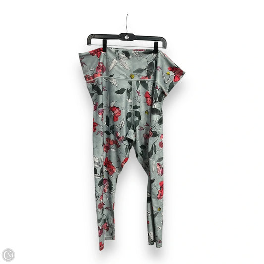 Athletic Capris By Athleta In Floral Print, Size: 3x