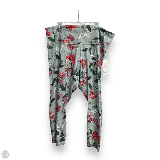 Athletic Capris By Athleta In Floral Print, Size: 3x