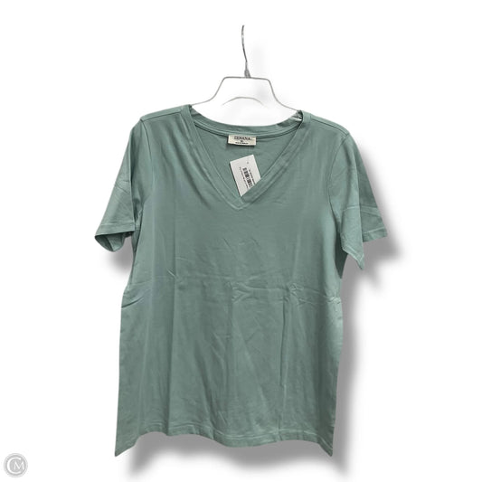 Top Short Sleeve Basic By Zenana Outfitters In Teal, Size: Xl