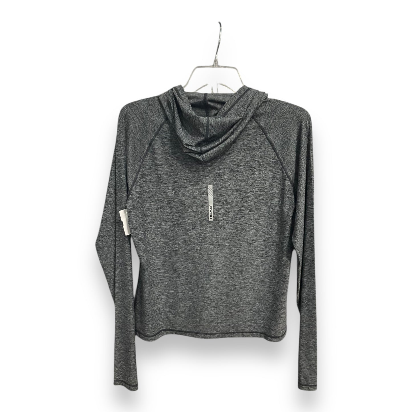 Athletic Sweatshirt Hoodie By Head In Grey, Size: M