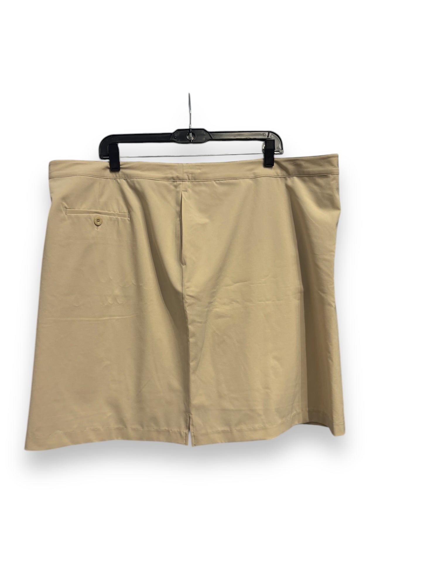 Athletic Skort By Clothes Mentor In Beige, Size: 3x