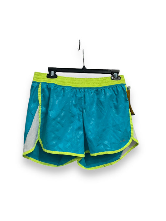 Athletic Shorts By Champion In Blue & Green, Size: M