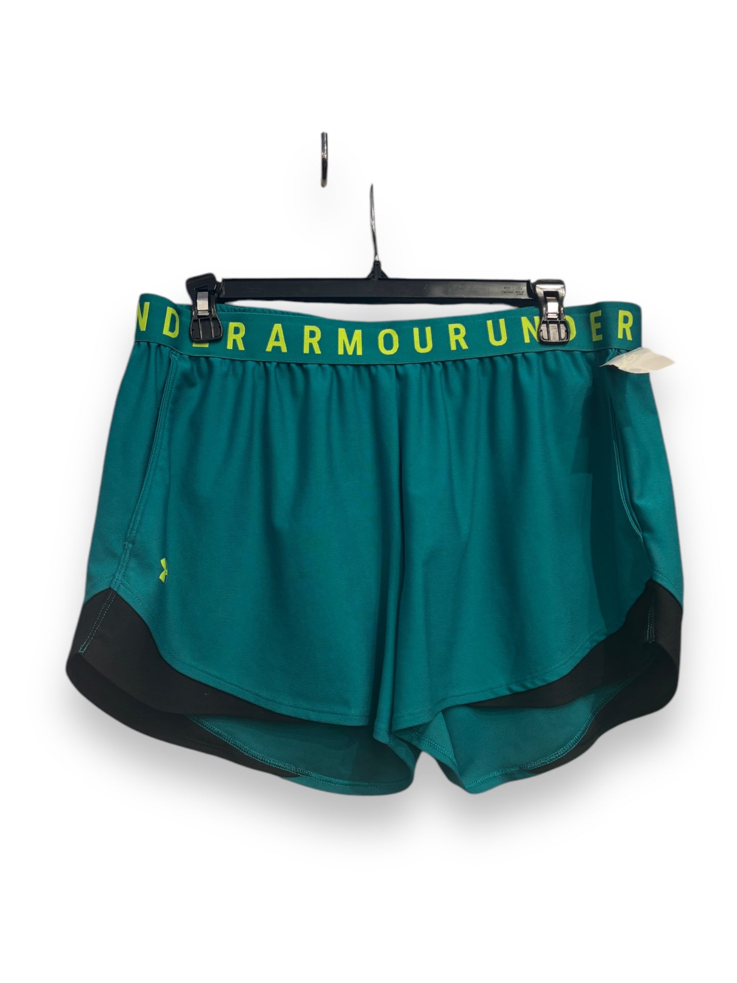 Athletic Shorts By Under Armour In Teal, Size: Xl