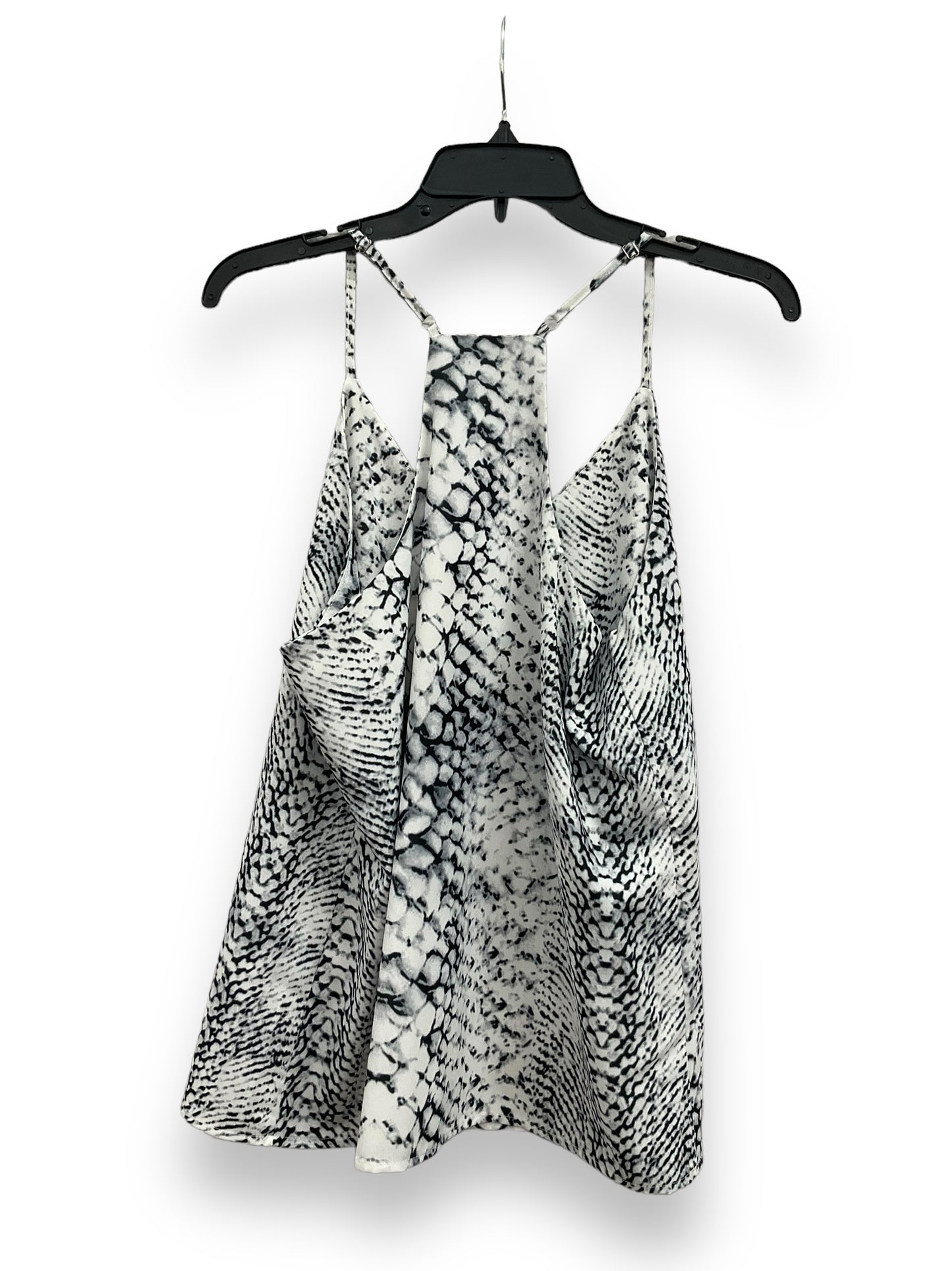 Snakeskin Print Top Sleeveless Clothes Mentor, Size M