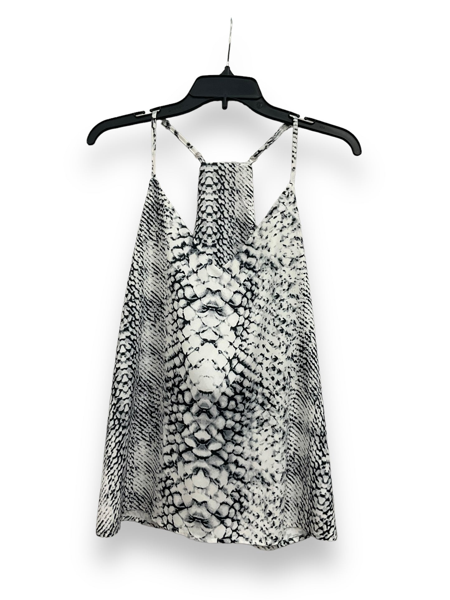 Snakeskin Print Top Sleeveless Clothes Mentor, Size M