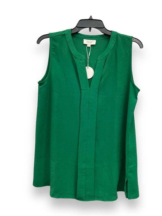 Green Blouse Sleeveless Oddi, Size S