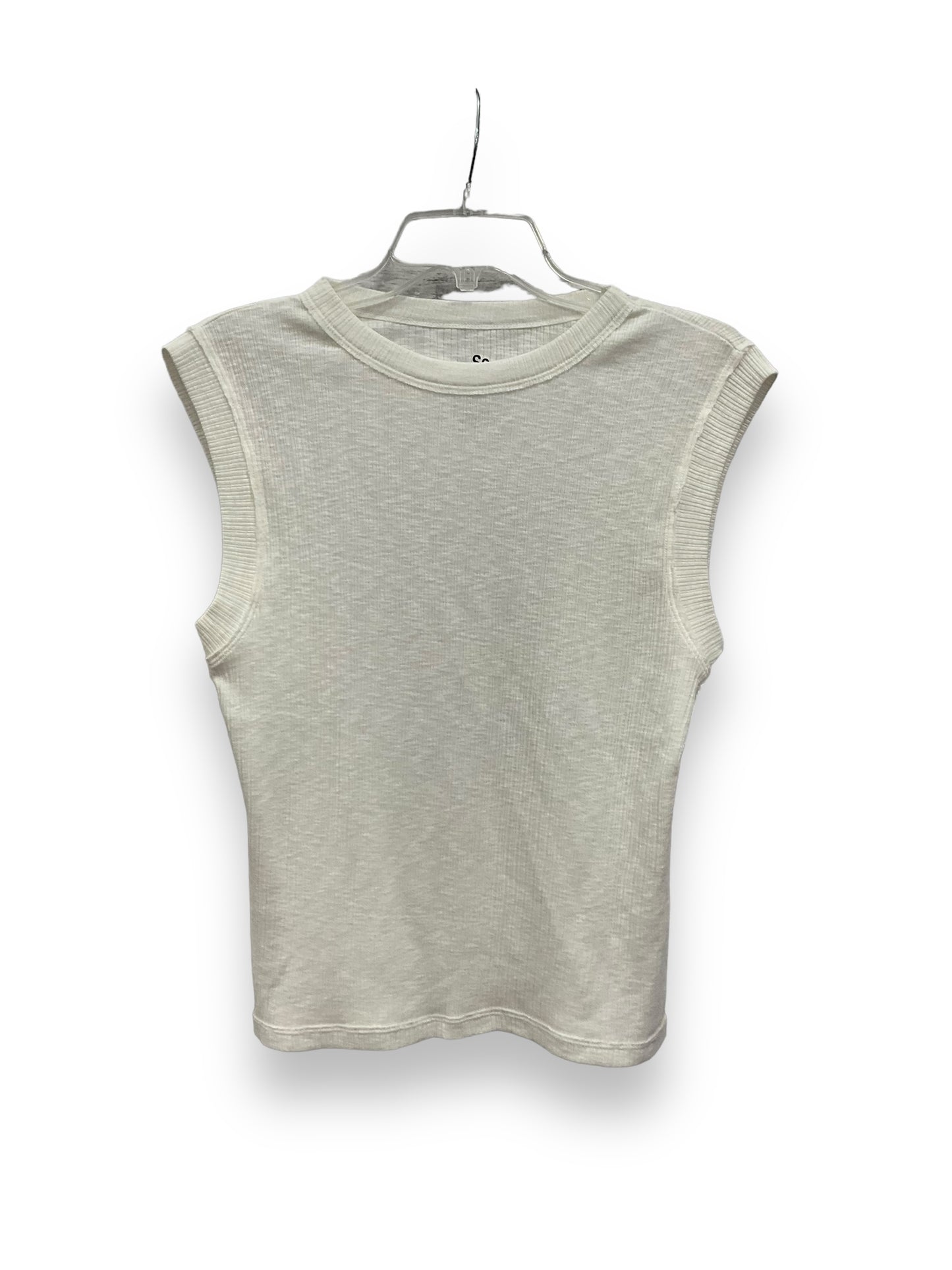 White Tank Top So, Size S