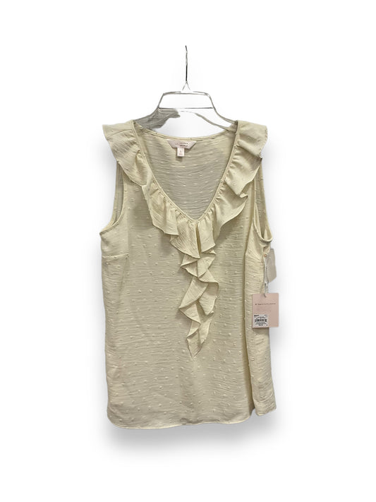 Cream Blouse Sleeveless Lc Lauren Conrad, Size S