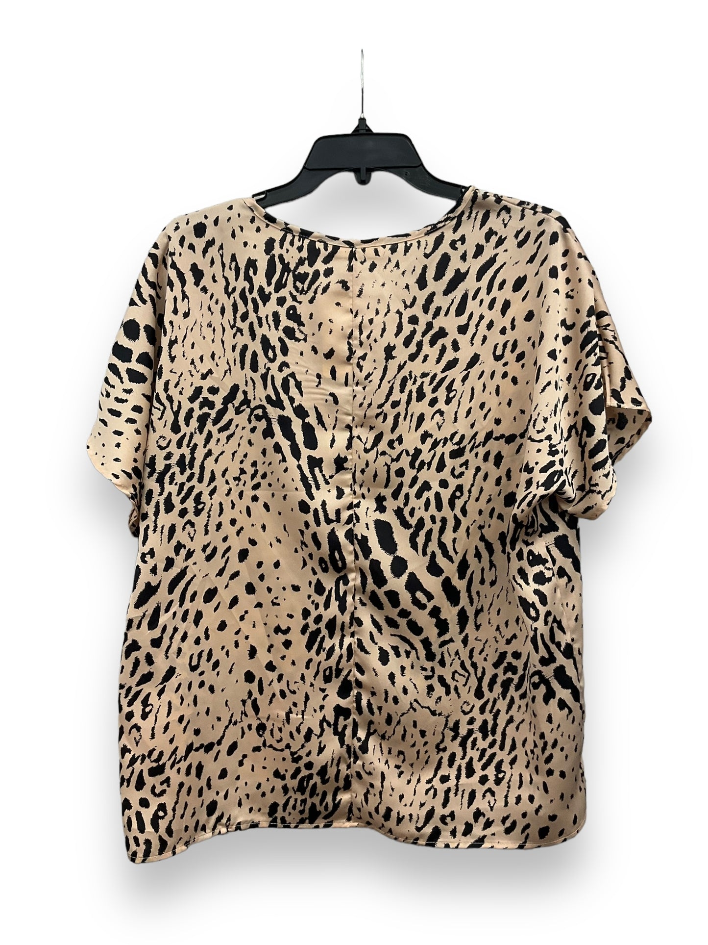 Animal Print Blouse Short Sleeve Entro, Size S