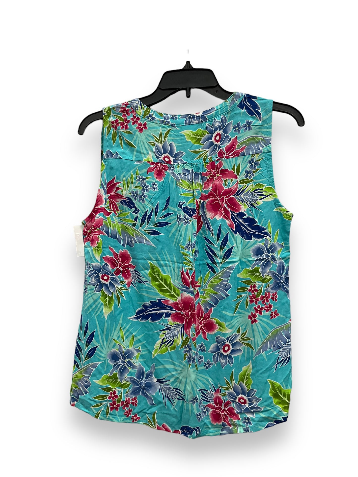 Tropical Print Top Sleeveless Cmc, Size M