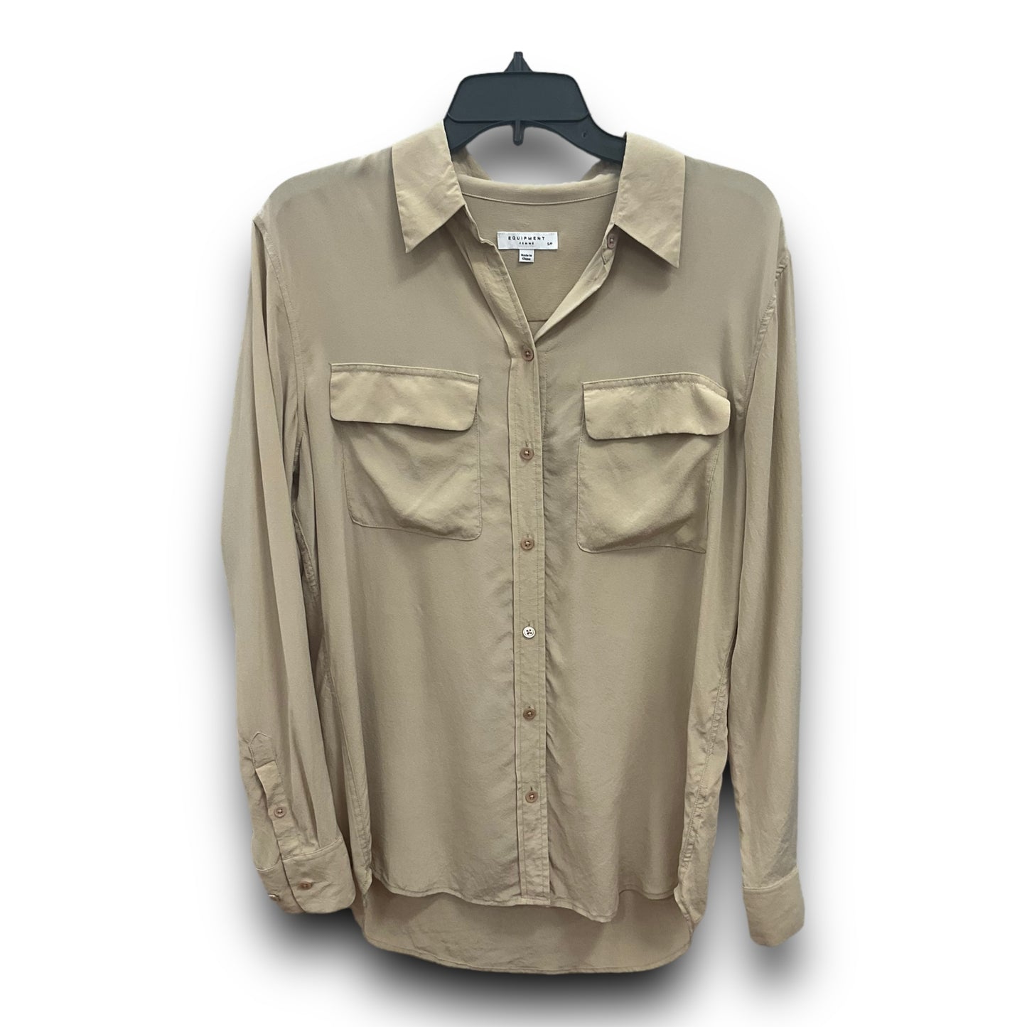 Beige Blouse Long Sleeve Equipment, Size S