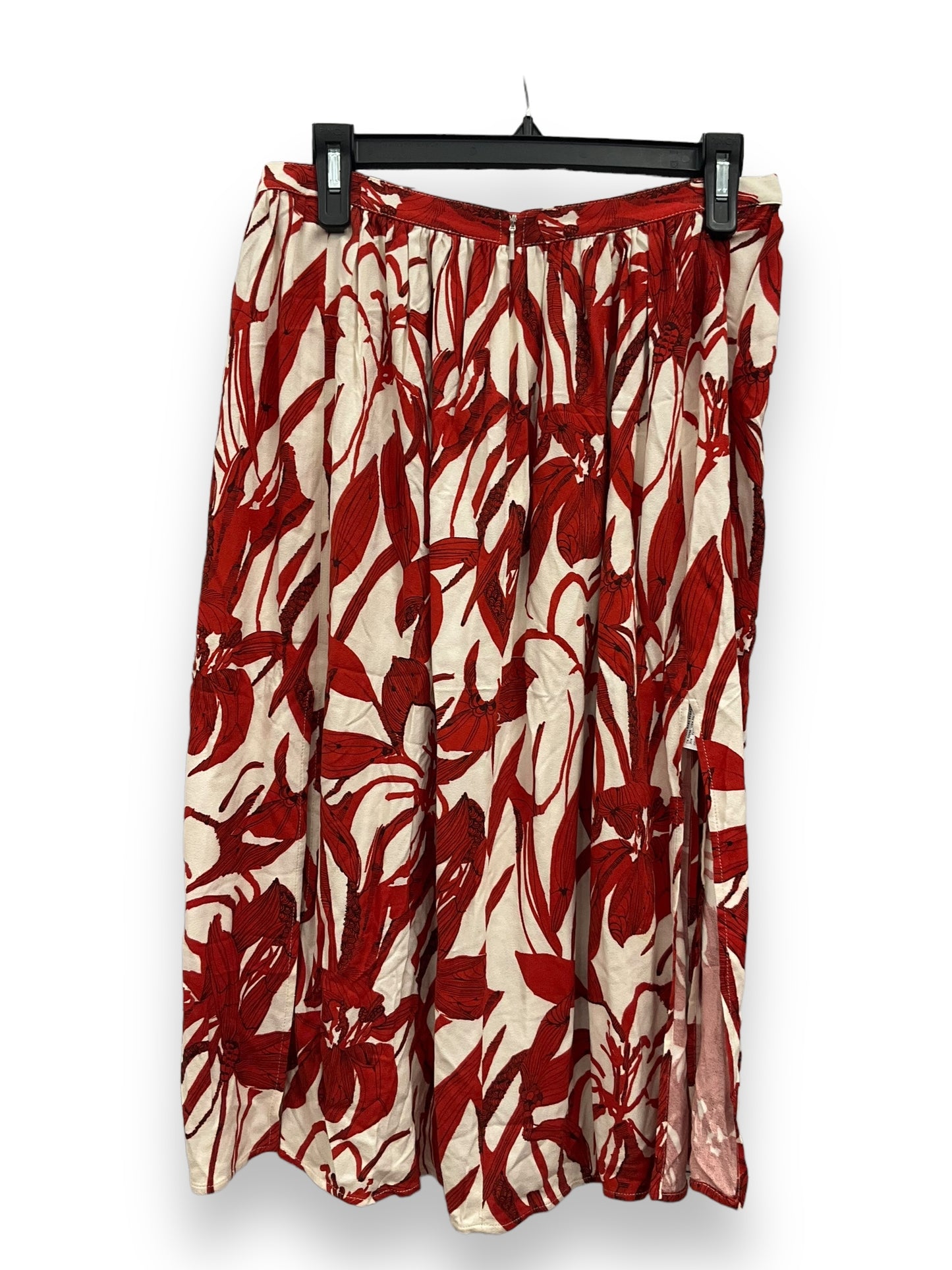 Tropical Print Skirt Midi Mng, Size S