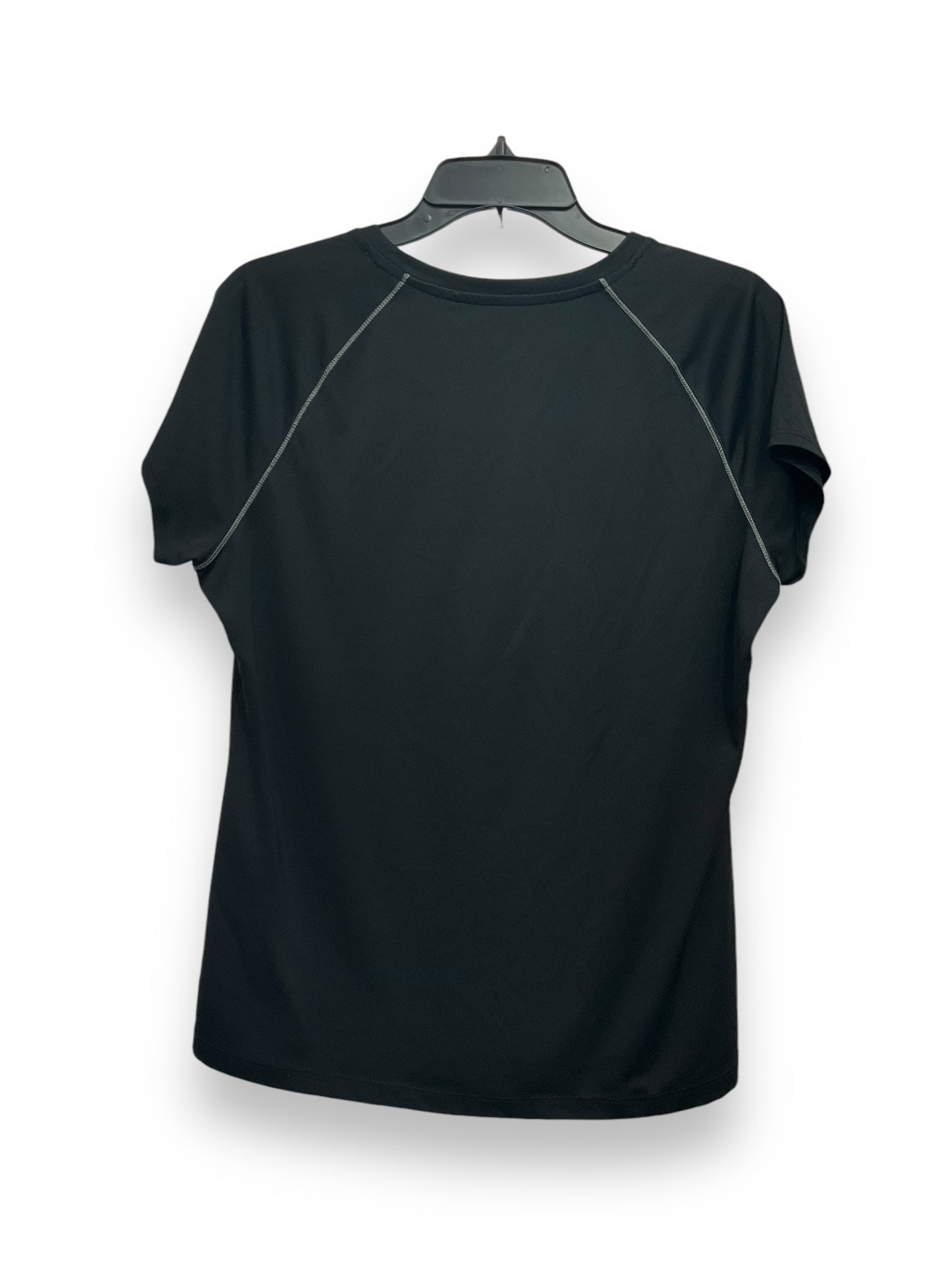 Athletic Top Short Sleeve By Champion In Black, Size: Xl