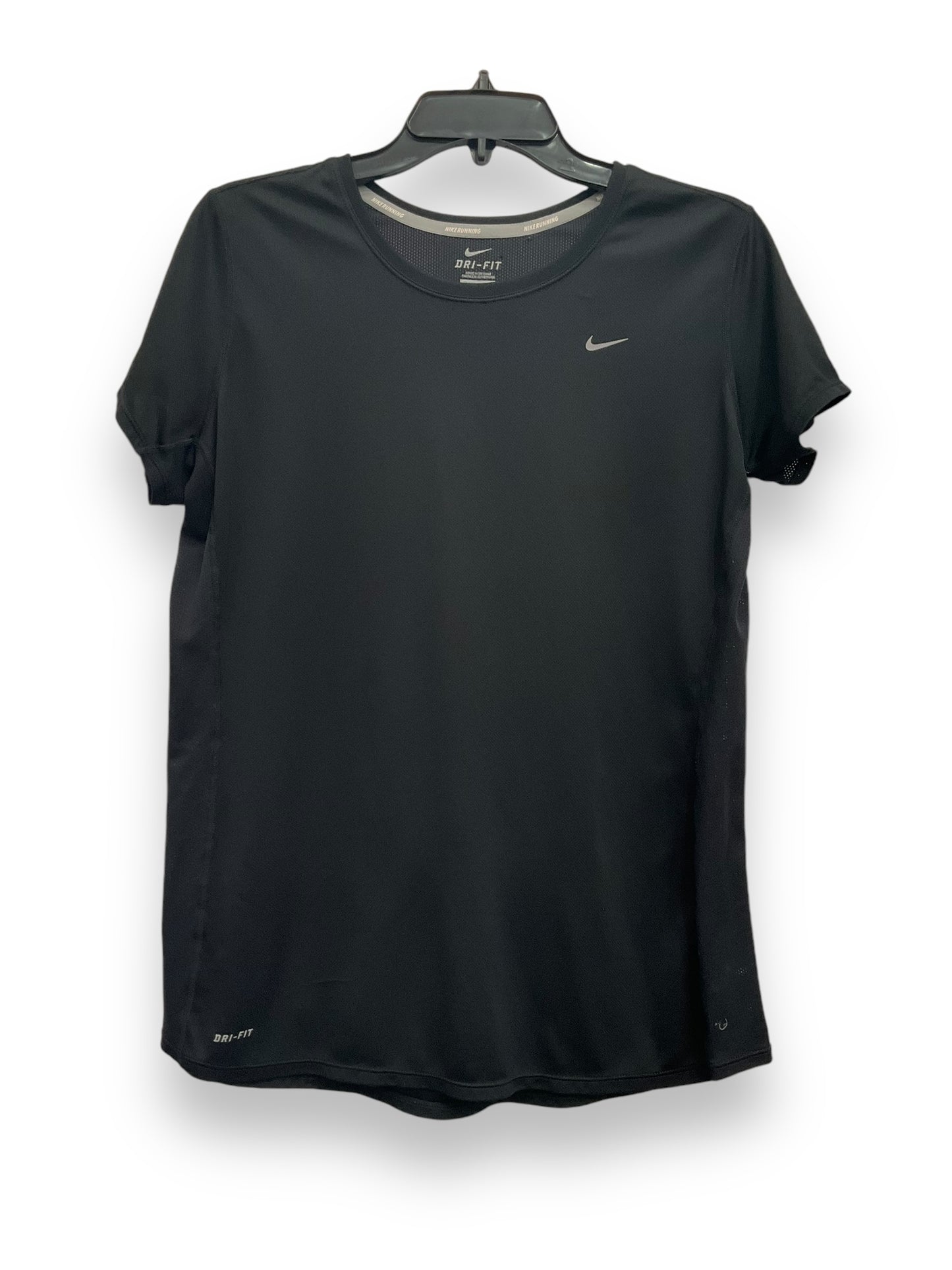 Athletic Top Short Sleeve By Nike In Black, Size: Xl