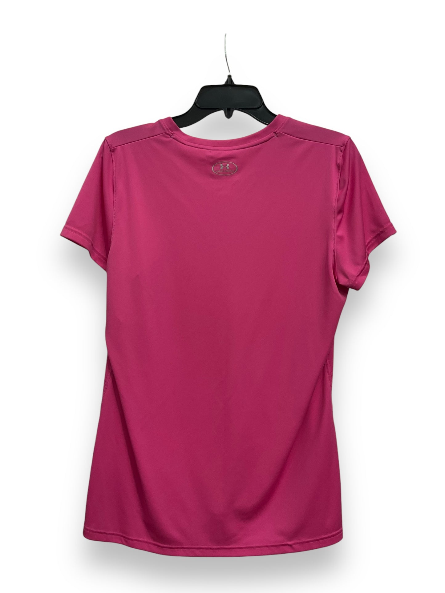 Athletic Top Short Sleeve By Under Armour In Pink, Size: Xl