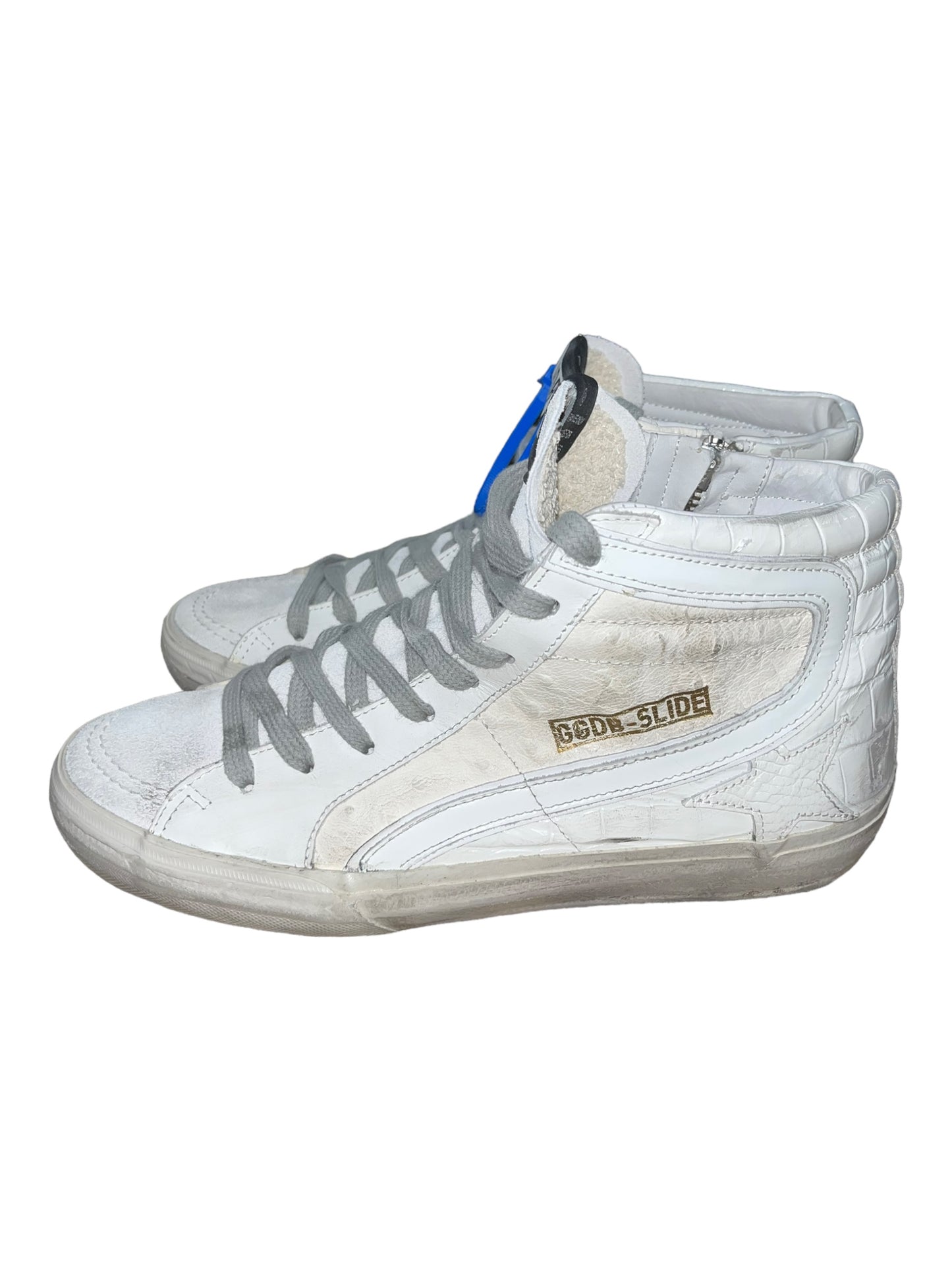 White Shoes Luxury Designer Golden Goose, Size 9.5