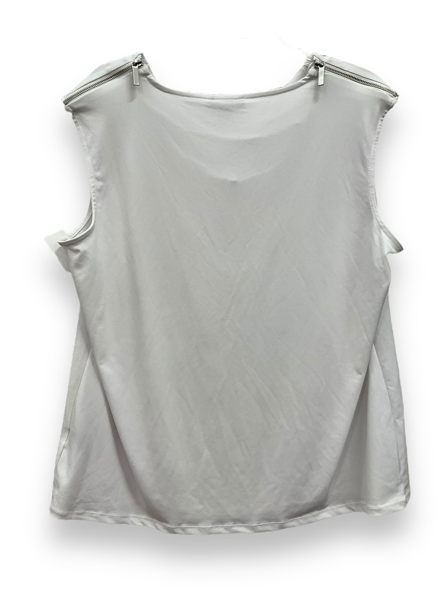 White Top Sleeveless Premise, Size 2x