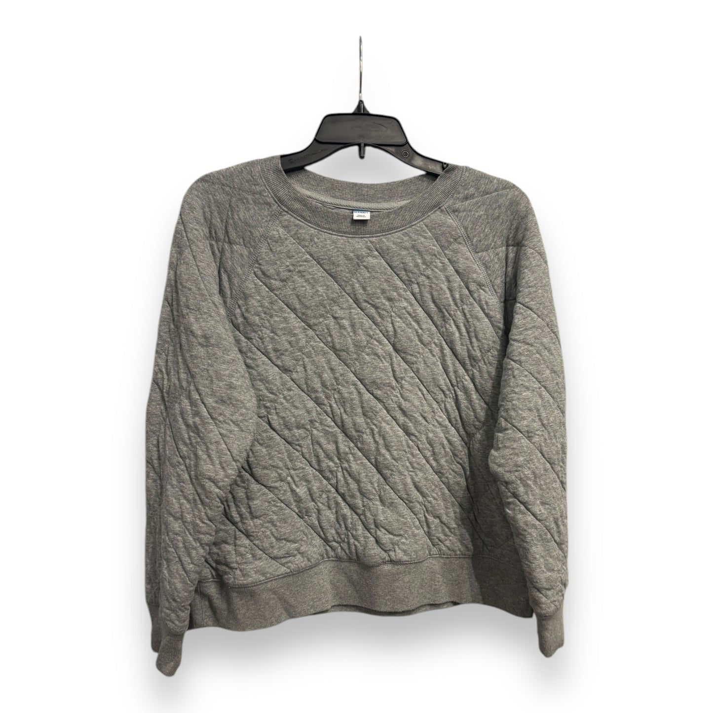 Sweatshirt Crewneck By Old Navy In Grey, Size: L