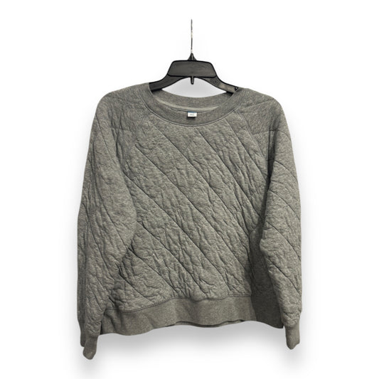 Sweatshirt Crewneck By Old Navy In Grey, Size: L